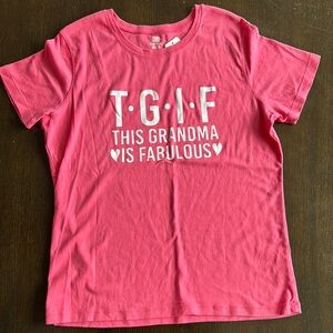 Pink Kids T-Shirt - TGIF This Grandma is Fabulous